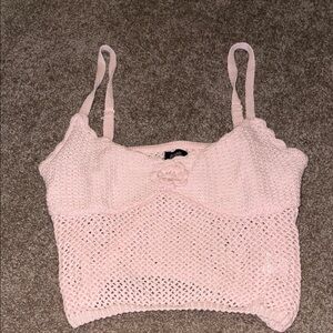 Pink Knit Women's tank